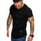 Men's Slim Fit O-Neck Short Sleeve Sports T-Shirt for Fitness and Casual Wear