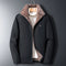 Men's 2024 Winter Windproof Fleece Jacket - Casual Outdoor Coat for Autumn - Classic Brand Outwear